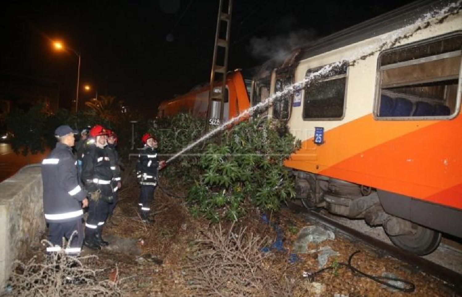 Le train ONCF Marrakech-Tanger prend feu, aucun passager n’a été blessé lors de l’incident.