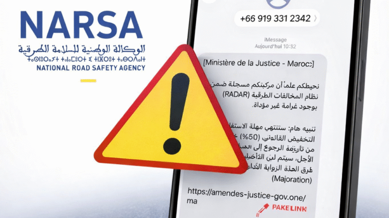 NARSA alerte sur des SMS frauduleux